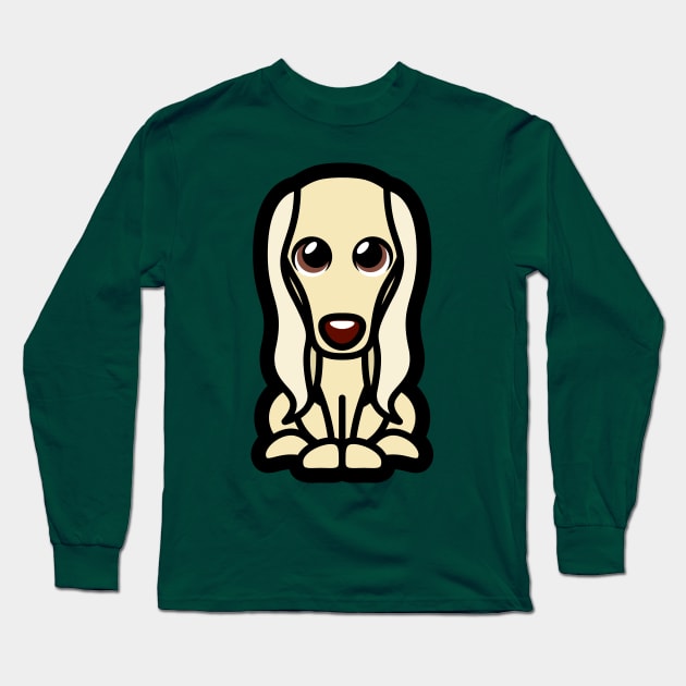 Afghan Hound Tooniefied Long Sleeve T-Shirt by Tooniefied